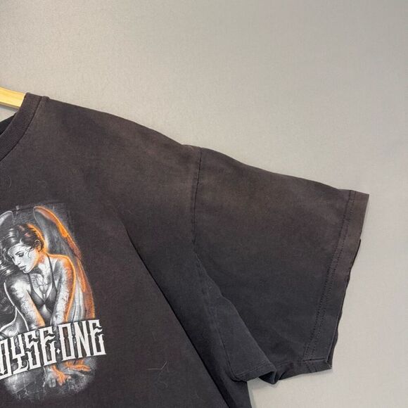 Dyse One Men’s Thrashed Short Sleeve Grunge Style T-Shirt Size 3XL Skeleton - Picture 11 of 15